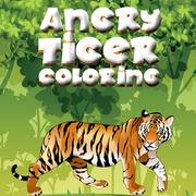 Angry Tiger Coloring