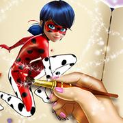 Dotted Girl Coloring Book