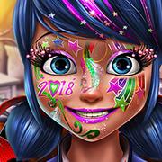 Dotted Girl New Year Makeup