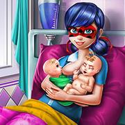 Dotted Girl Twins Birth