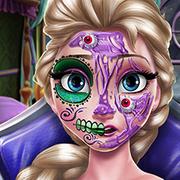 Elsa Scary Halloween Makeup