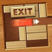 EXIT Unblock Red Wood Block