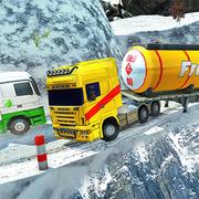 Extreme Winter Oil Tanker Truck Drive