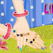 Floral Manicure Decoration