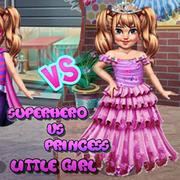 Little Girl Superhero Vs Princess