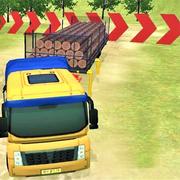Modern Offroad Uphill Truck Driving