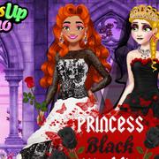 Princess Black Wedding Dress