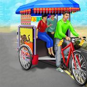 Public Tricycle Rickshaw Driving