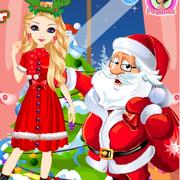 Santa's Daughter Home Alone