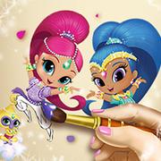 Shimmer And Shine Coloring Book