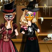 Sisters Halloween Preparations