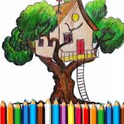 Tree House Coloring Book