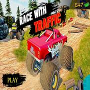 Ultimate Montertruck Race With Traffic 3D
