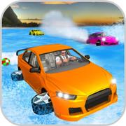 Water Surfer Car Floating Beach Drive Game